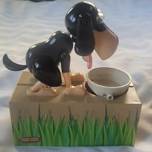 Rare Coin Bank Hungry Puppy Robotic Dog, Tested